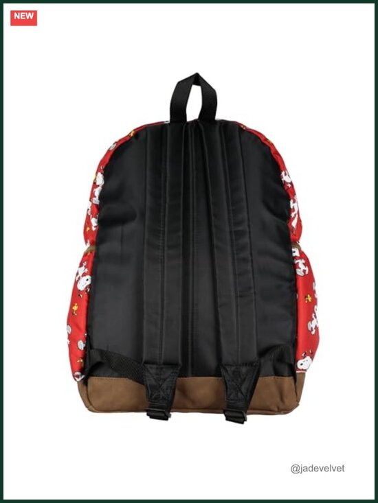 Snoopy Woodstock Backpack Polyester 16 inch Tech Sleeve Adjustable Straps main image 4